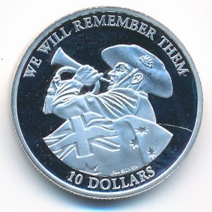 Nauru, 10 dollars, 2011