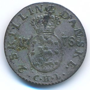 Дания, 2 скиллинга (1778 г.)