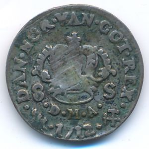 Norway, 8 skilling, 1712