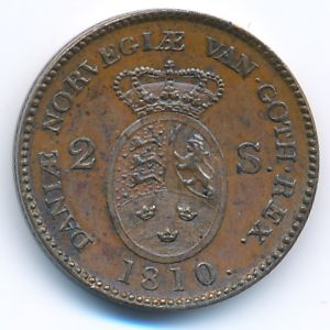 Denmark, 2 skilling, 1810