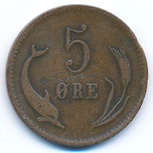 Швеция, 5 эре (1874 г.)