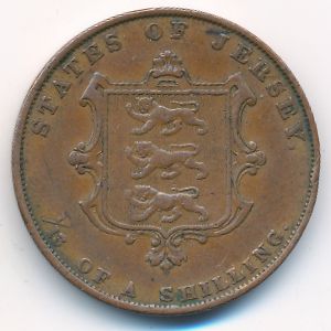 Джерси, 1/13 шиллинга (1858 г.)