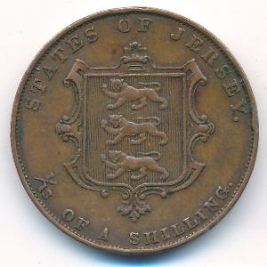 Джерси, 1/13 шиллинга (1858 г.)