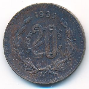 Мексика, 20 сентаво (1935 г.)