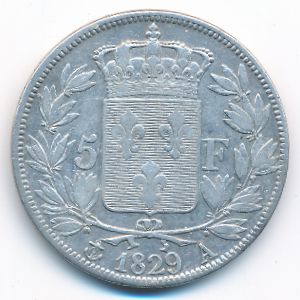 Франция, 5 франков (1829 г.)