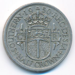 Южная Родезия, 1/2 кроны (1950 г.)