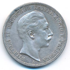 Пруссия, 3 марки (1912 г.)