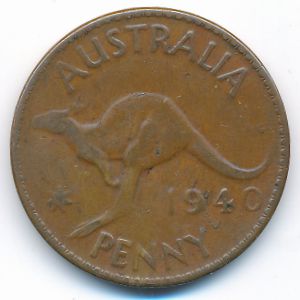 Австралия, 1 пенни (1940 г.)