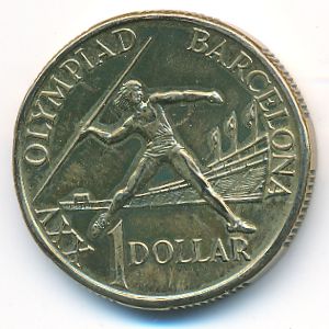 Австралия, 1 доллар (1992 г.)