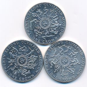 Остров Мэн, Набор монет (1980 г.)