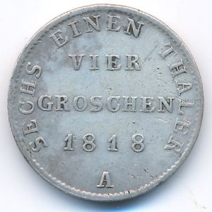 Пруссия, 4 гроша (1818 г.)