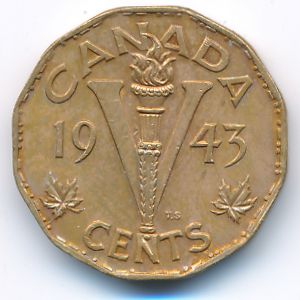 Канада, 5 центов (1943 г.)
