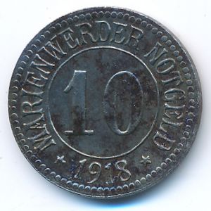 Мариенвердер., 50 пфеннигов (1918 г.)