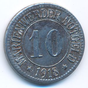 Магдебург., 10 пфеннигов (1921 г.)