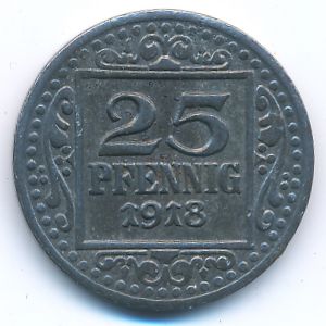 Мюнстер., 25 пфеннигов (1918 г.)