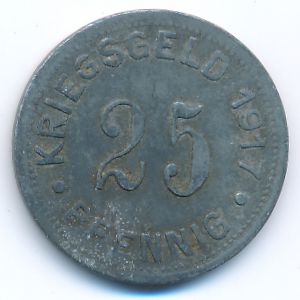 Munster, 25 пфеннигов, 1917