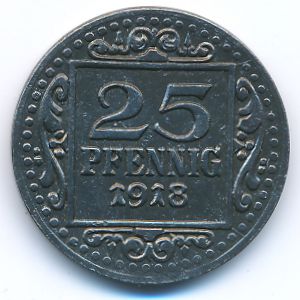 Munster, 25 пфеннигов, 1918