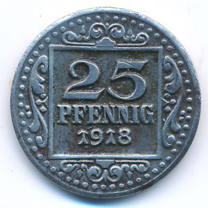 Munster, 25 пфеннигов, 1918