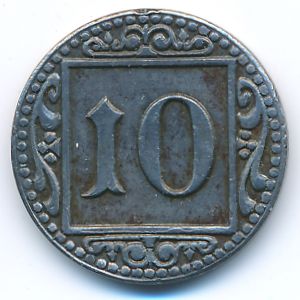 Munster, 10 пфеннигов, 1918