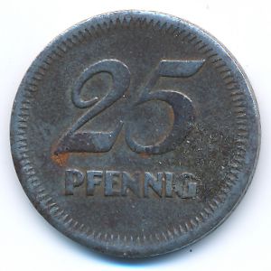 Mannheim, 25 пфеннигов, 1919