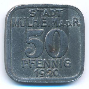 Mulheim, 50 пфеннигов, 1920