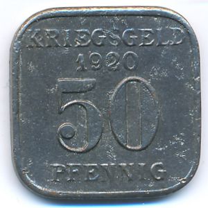 Mulheim, 50 пфеннигов, 1920
