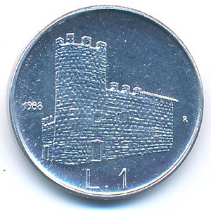 Сан-Марино, 1 лира (1988 г.)