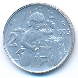 Сан-Марино, 2 лиры (1995 г.)