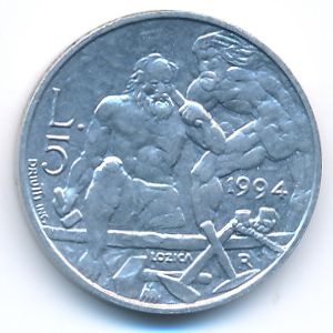 San Marino, 5 lire, 1994