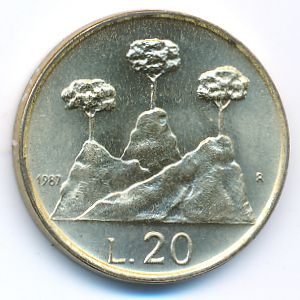 Сан-Марино, 20 лир (1987 г.)