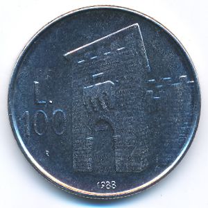 Сан-Марино, 100 лир (1988 г.)