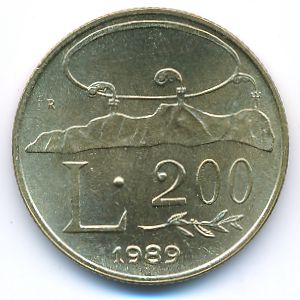Сан-Марино, 200 лир (1989 г.)