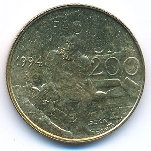 Сан-Марино, 200 лир (1994 г.)