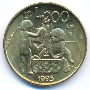 Сан-Марино, 200 лир (1995 г.)