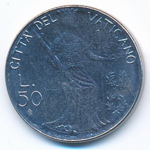 Vatican City, 50 lire, 1979