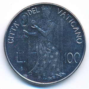 Ватикан, 100 лир (1979 г.)