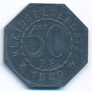 Bad Mergentheim., 50 пфеннигов, 1920
