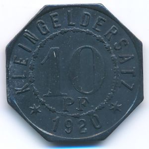 Bad Mergentheim., 10 пфеннигов, 1920
