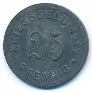 Мюнстер., 25 пфеннигов (1917 г.)