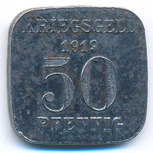 Mulheim, 50 пфеннигов, 1919