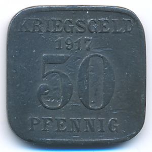 Mulheim, 50 пфеннигов, 1917