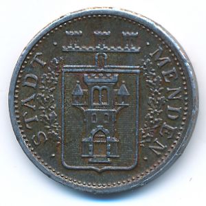 Менден., 10 пфеннигов (1917 г.)
