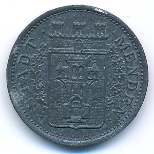 Menden, 5 пфеннигов, 1917