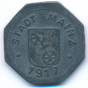 Mainz, 5 пфеннигов, 1917