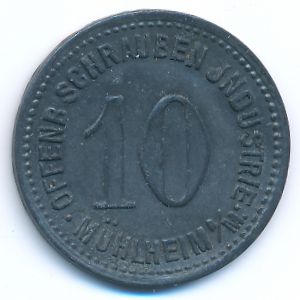 Mulheim, 10 пфеннигов