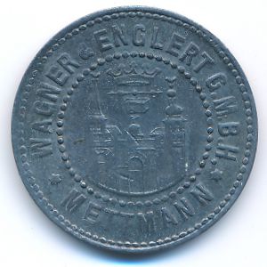 Mettmann, 10 пфеннигов, 1918