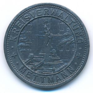 Mettmann, 50 пфеннигов, 1917