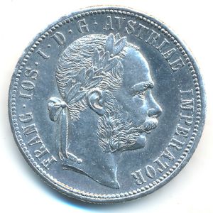 Австрия, 1 флорин (1878 г.)