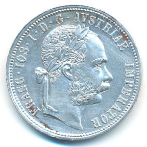 Австрия, 1 флорин (1878 г.)