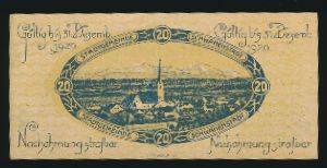 Нотгельды Австрии, 20 геллеров (1920 г.)